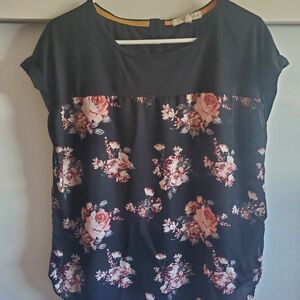 Floral Black Women's Top